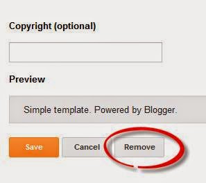 Remove Powered by Blogger Attribution