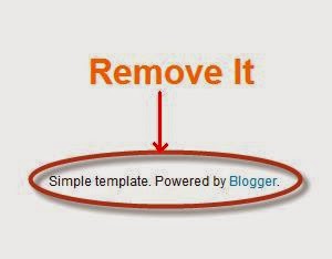 Remove Powered by Blogger Attribution